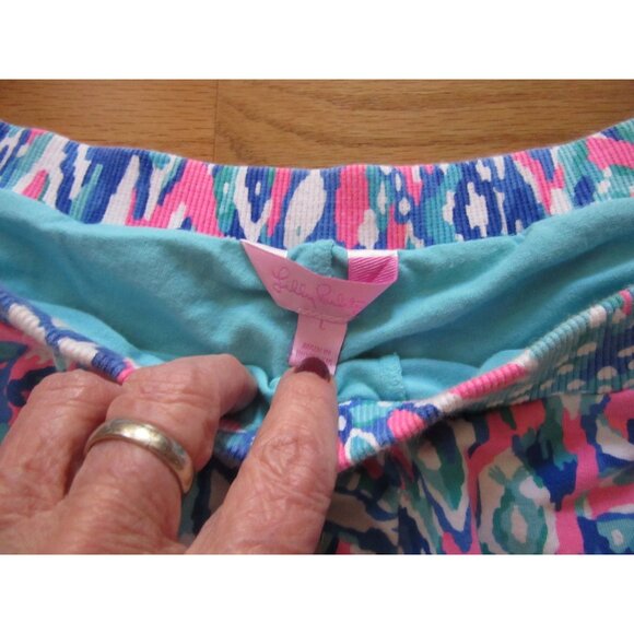 Lilly Pulitzer Carlita Set 2-Piece Crop Top & Skort Large Vibrant Pattern Cotton - Picture 6 of 12